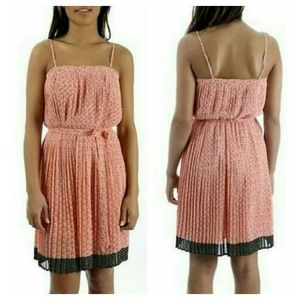 Paul & Joe Sister Pleated Crepe GIROLE Sun Dress Euro DesIgner RARE HTF boho